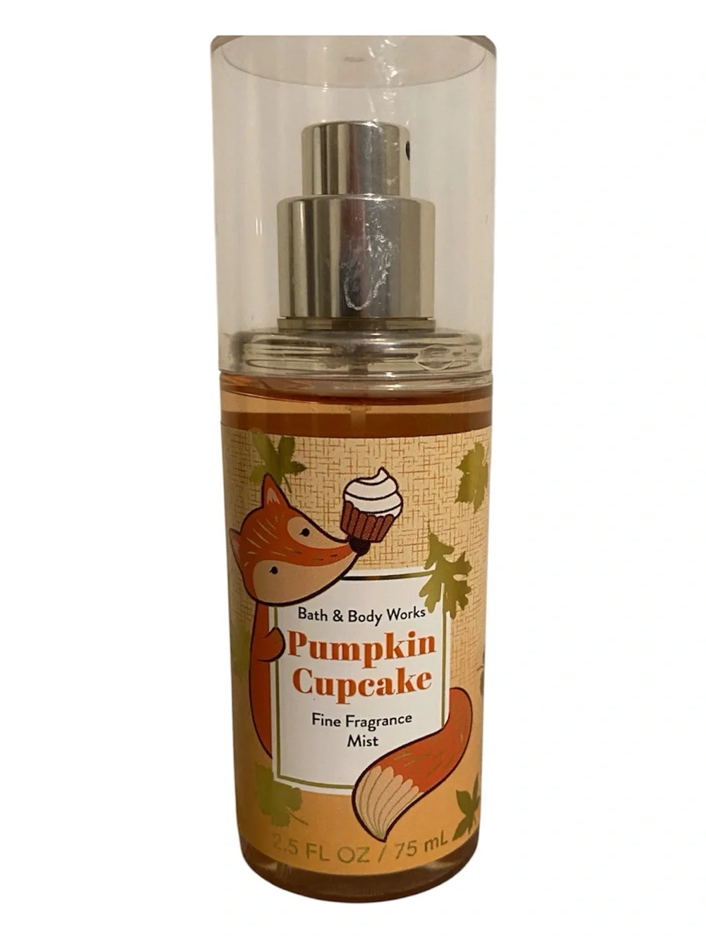 BBW Pumpkin Cupcake Travel Size Fine Fragrance Mist 2.5oz Discontinued Fox